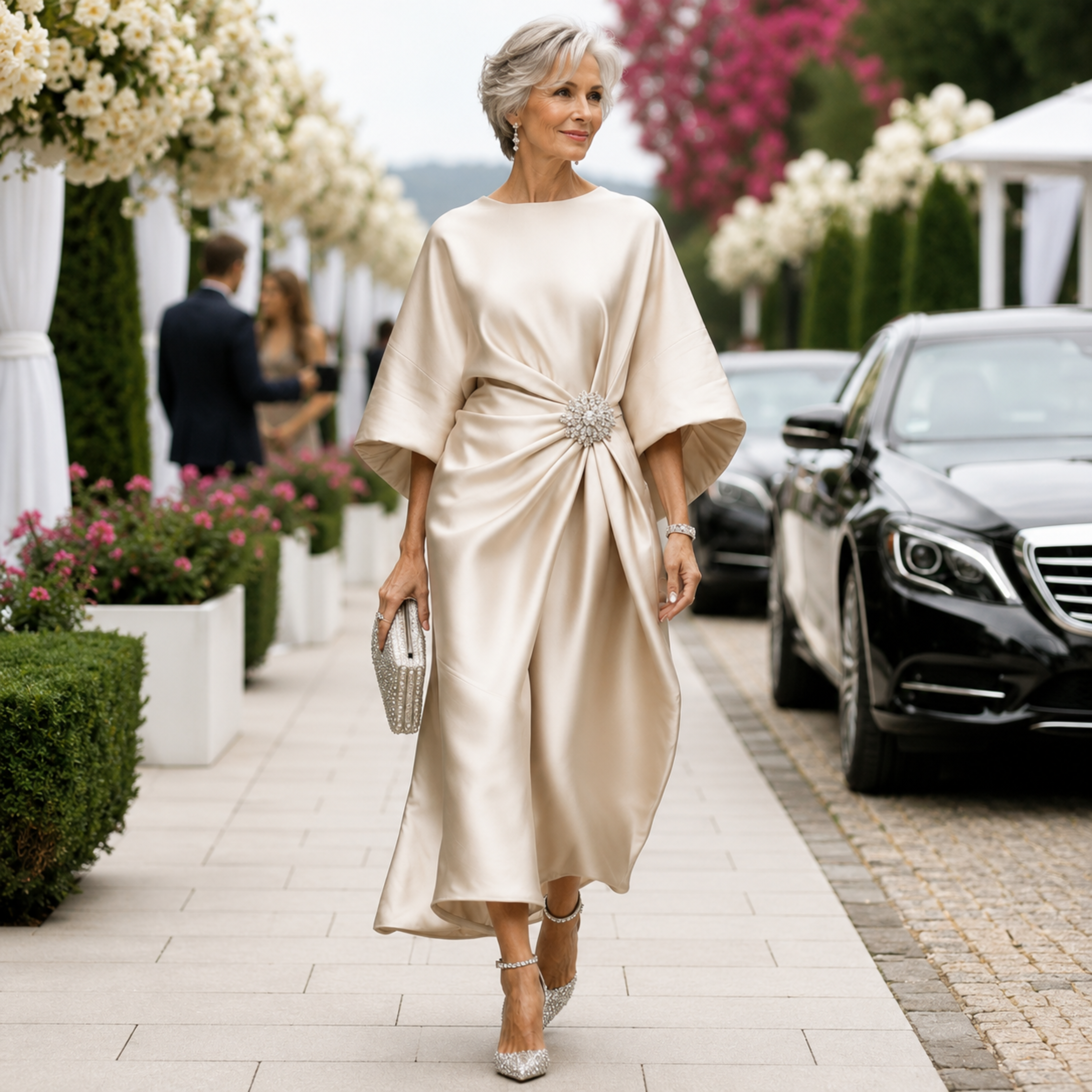 Élise | Timeless Knit Elegance Midi Dress