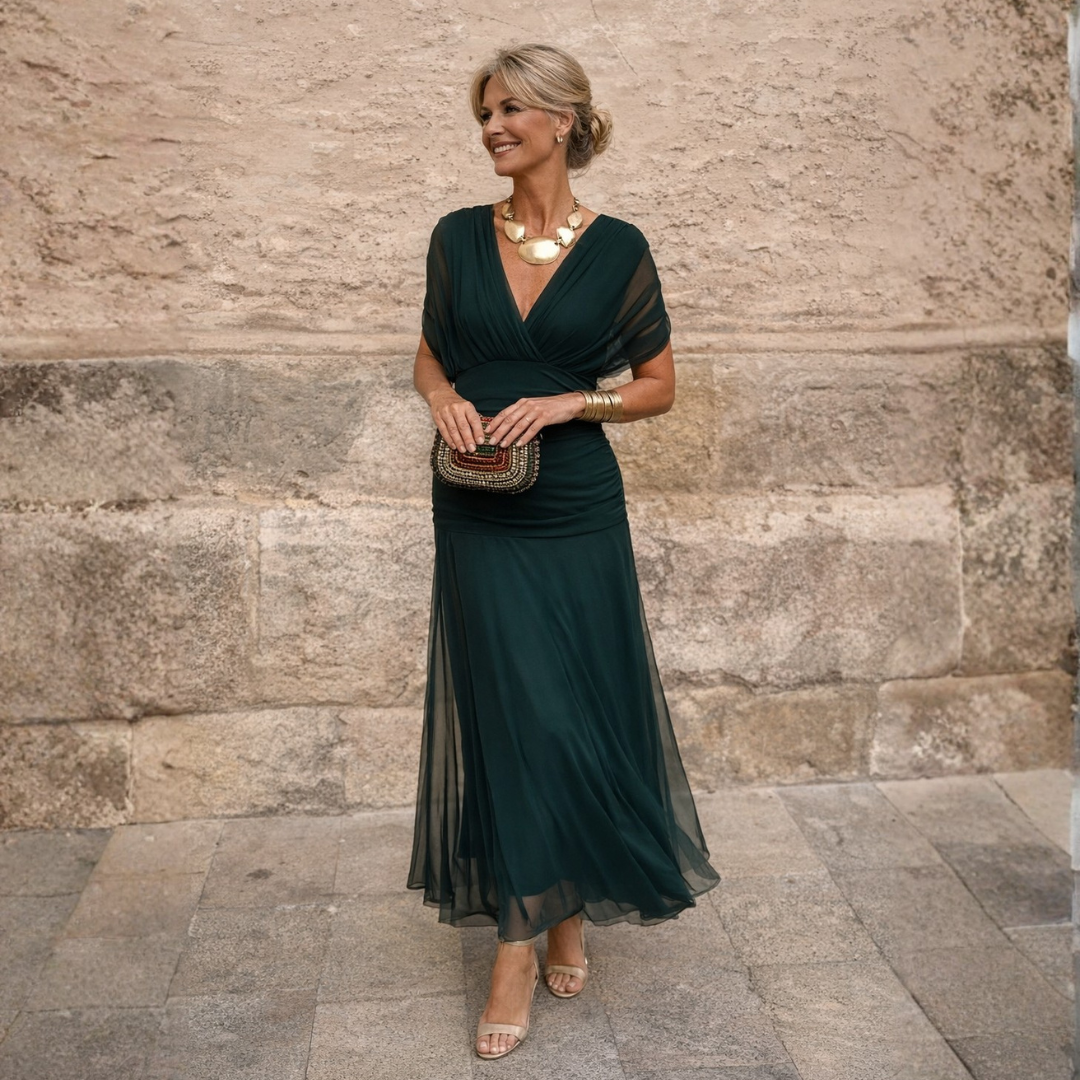 Vivienne™ | Elegant Grace Evening Maxi Dress