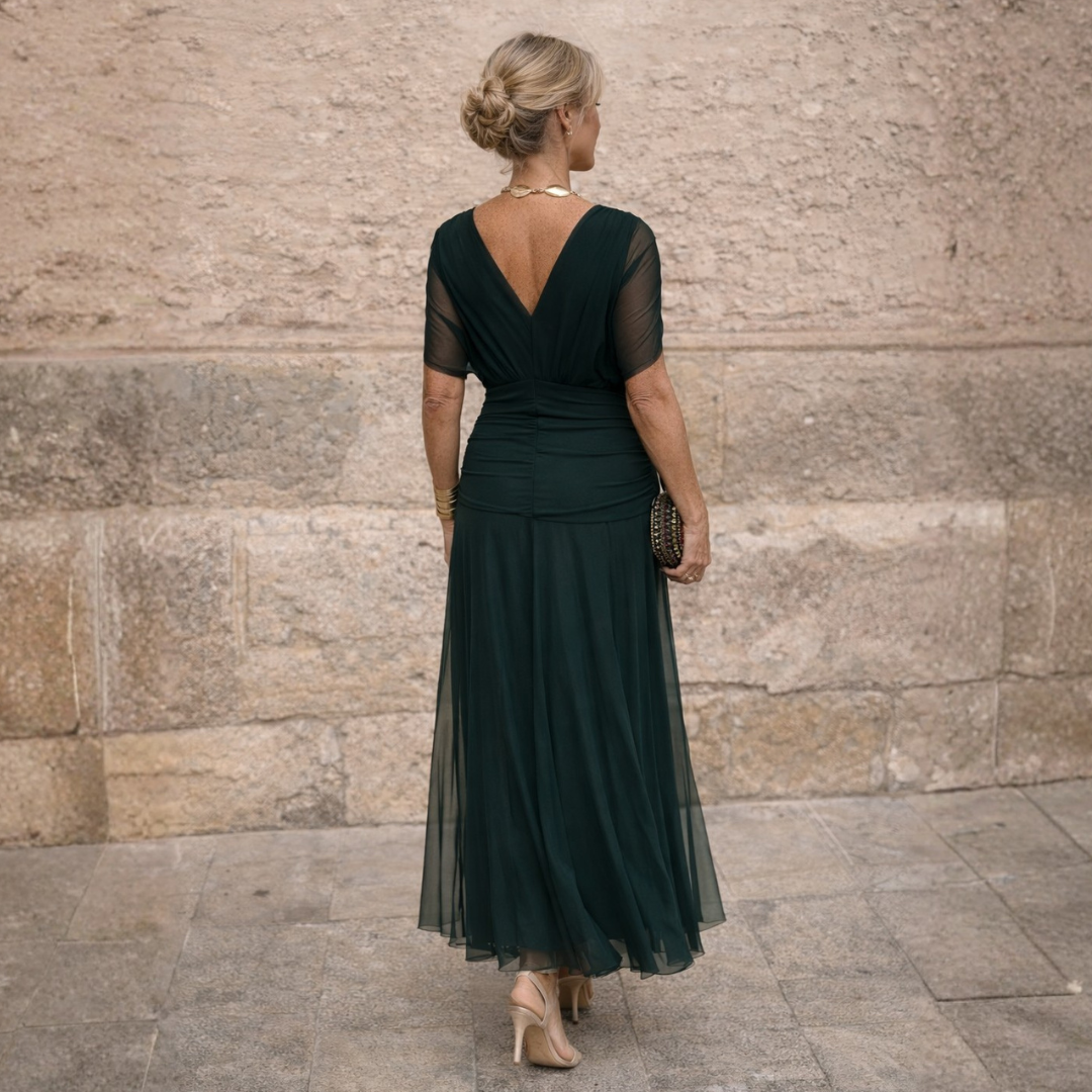 Vivienne™ | Elegant Grace Evening Maxi Dress