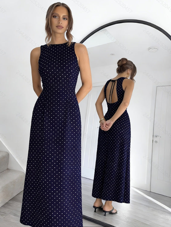 Vivienne™ | Timeless Polka Dot Maxi Dress