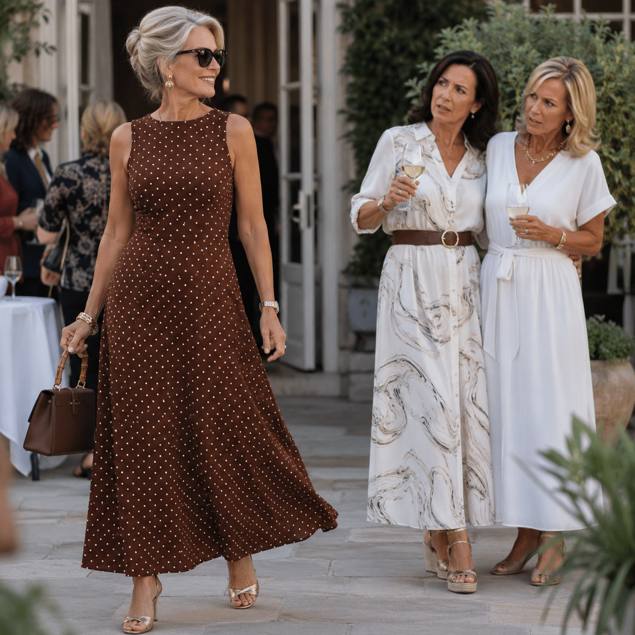 Vivienne™ | Timeless Polka Dot Maxi Dress