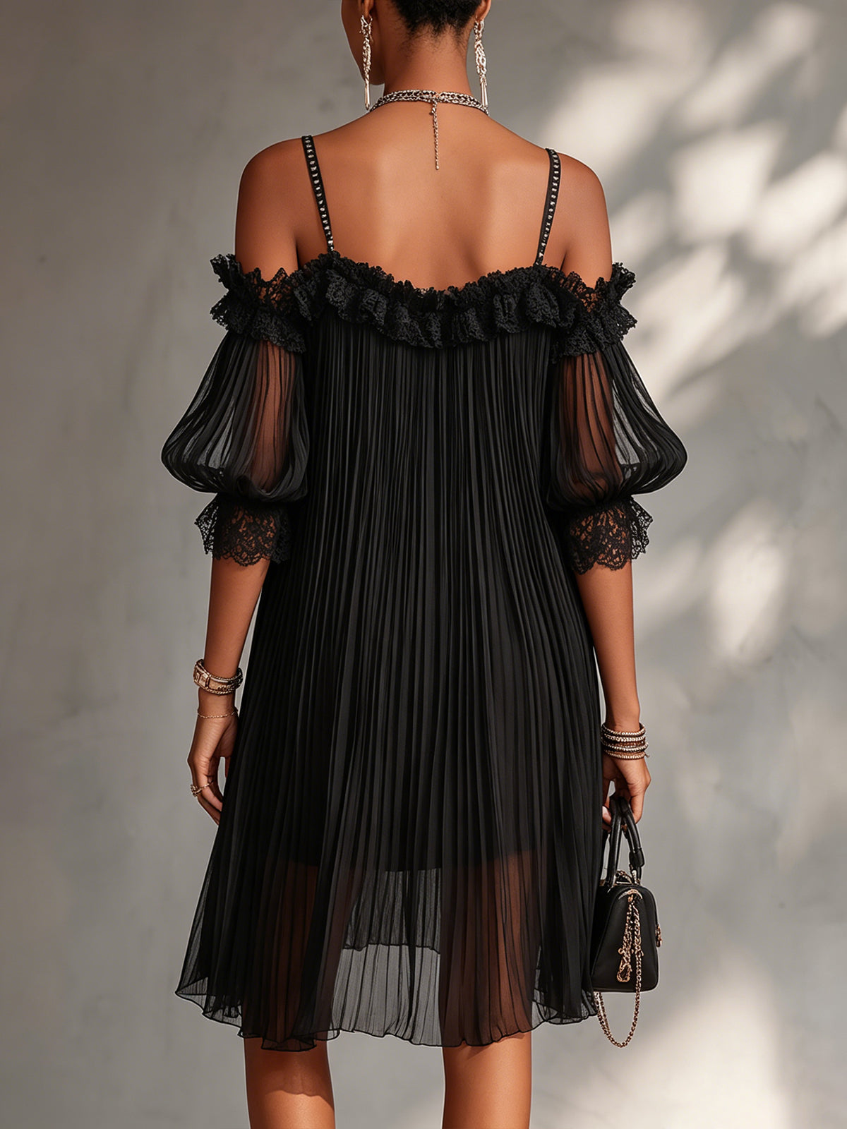 Geneviève™ | Elegant Pleated Evening Dress