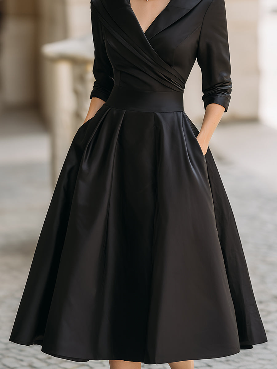 Charlotte™ | Elegant Wrap Midi Dress