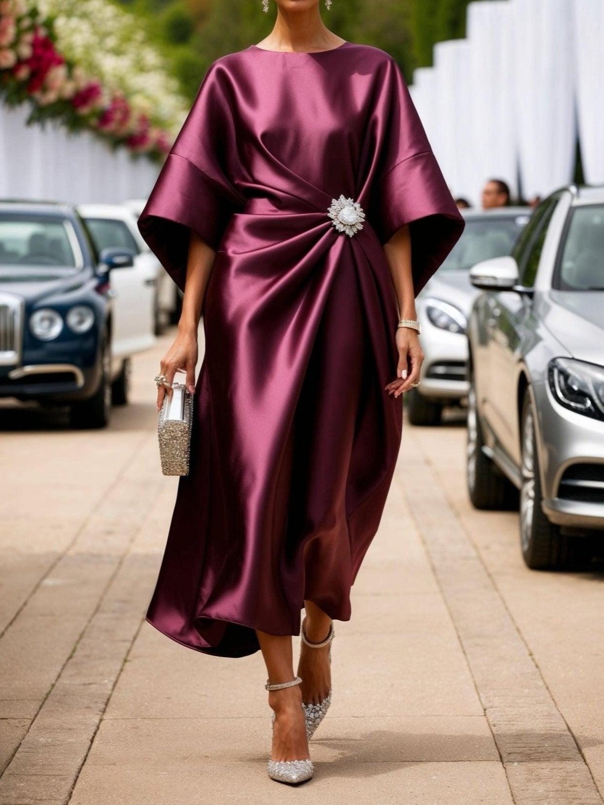 Élise | Timeless Knit Elegance Midi Dress