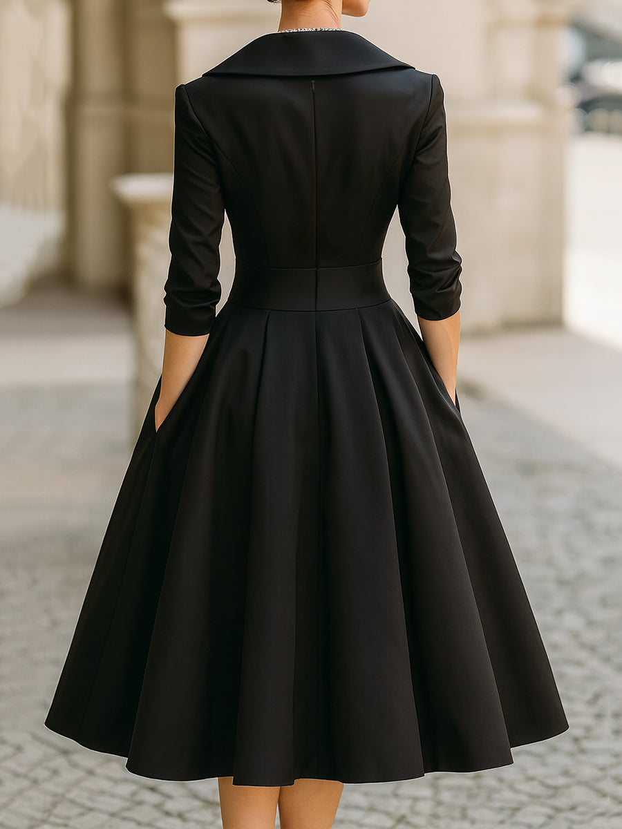 Charlotte™ | Elegant Wrap Midi Dress