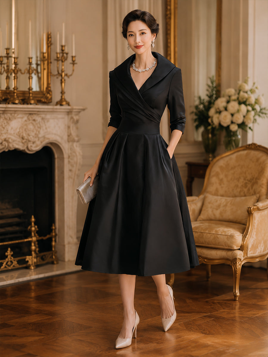 Charlotte™ | Elegant Wrap Midi Dress