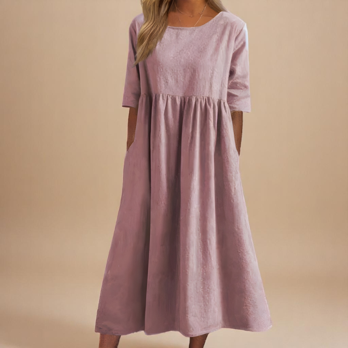 Evelyn | Timeless Cotton Midi Dress
