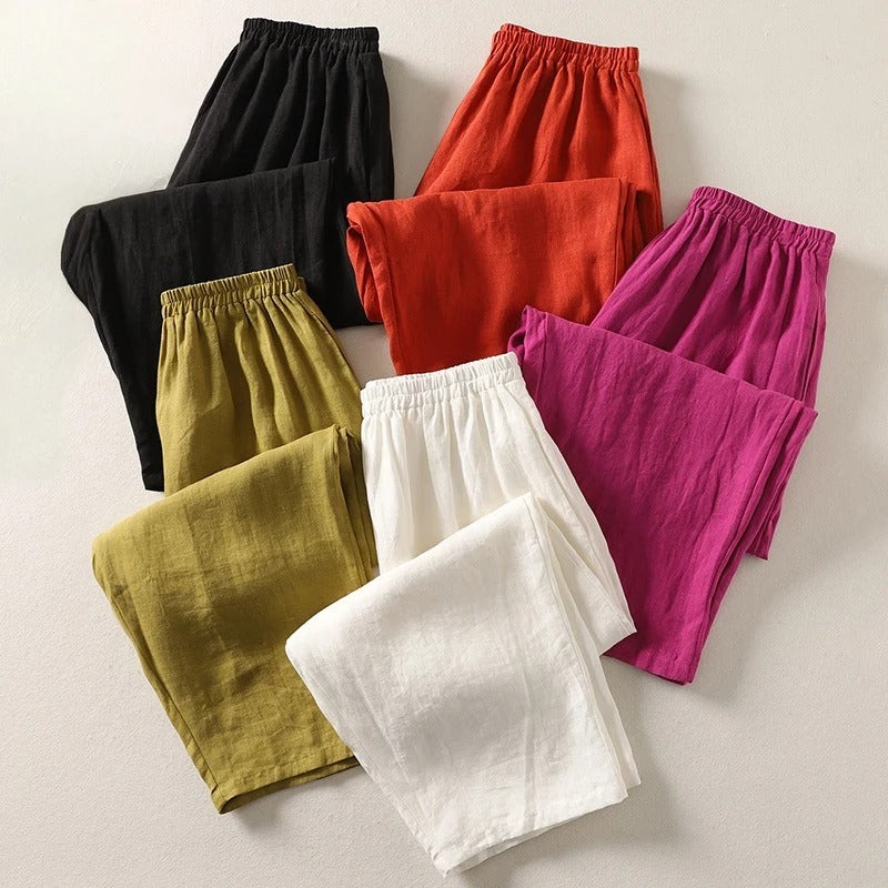 Colette | Relaxed Wide-Leg Cotton Pants