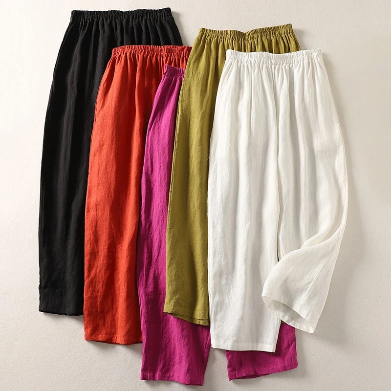 Colette | Relaxed Wide-Leg Cotton Pants
