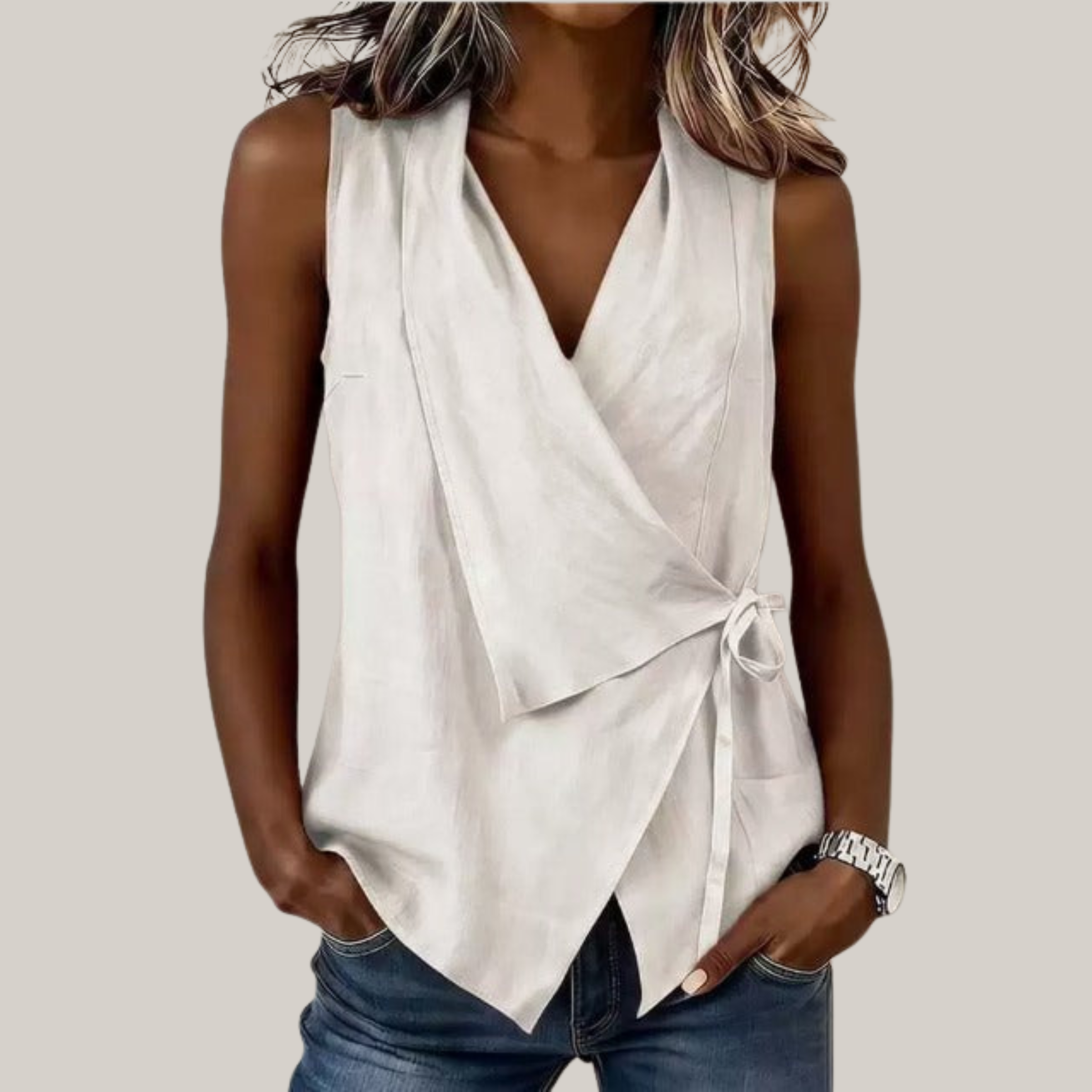 Aurélia | Elegant Wrap Blouse