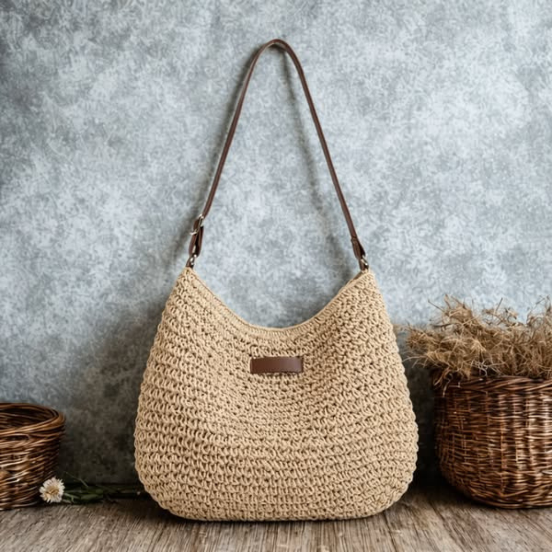 Sophie™ | Coastal Woven Shoulder Bag
