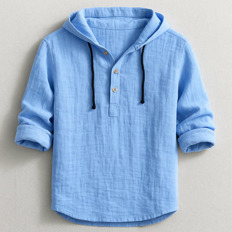 Ethan – Casual Linen Hooded Shirt
