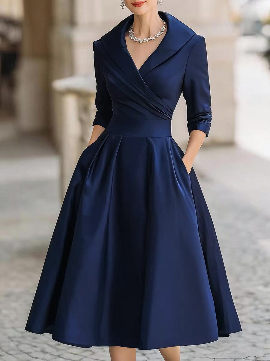 Charlotte™ | Elegant Wrap Midi Dress