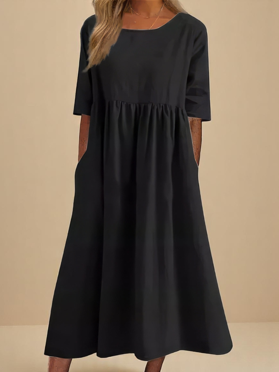 Evelyn | Timeless Cotton Midi Dress