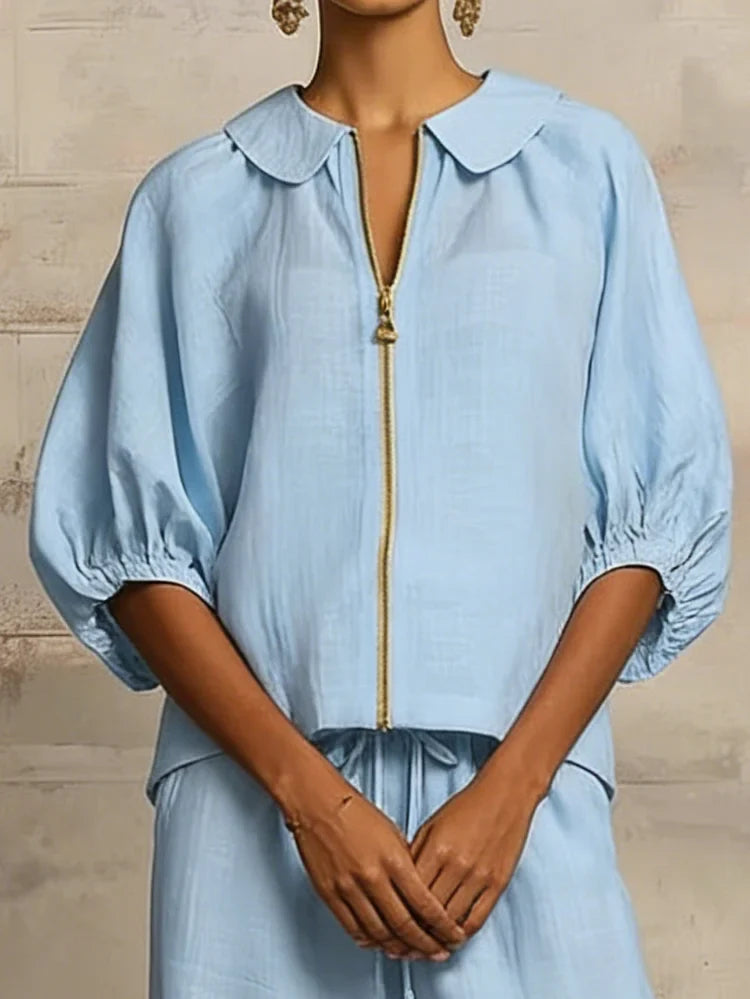 Claire™ | 2-Piece Relaxed Linen Lounge Set