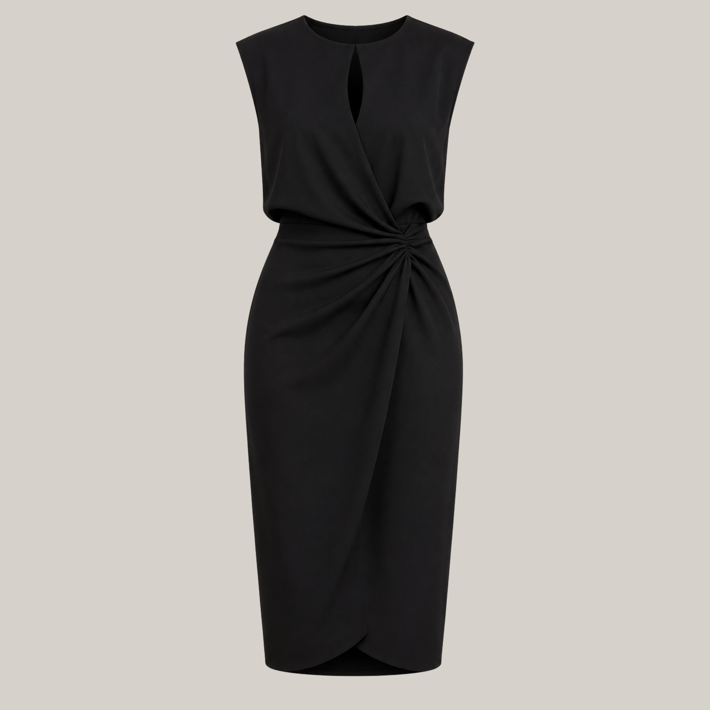 Aurélie | Gracefully Draped Midi Dress