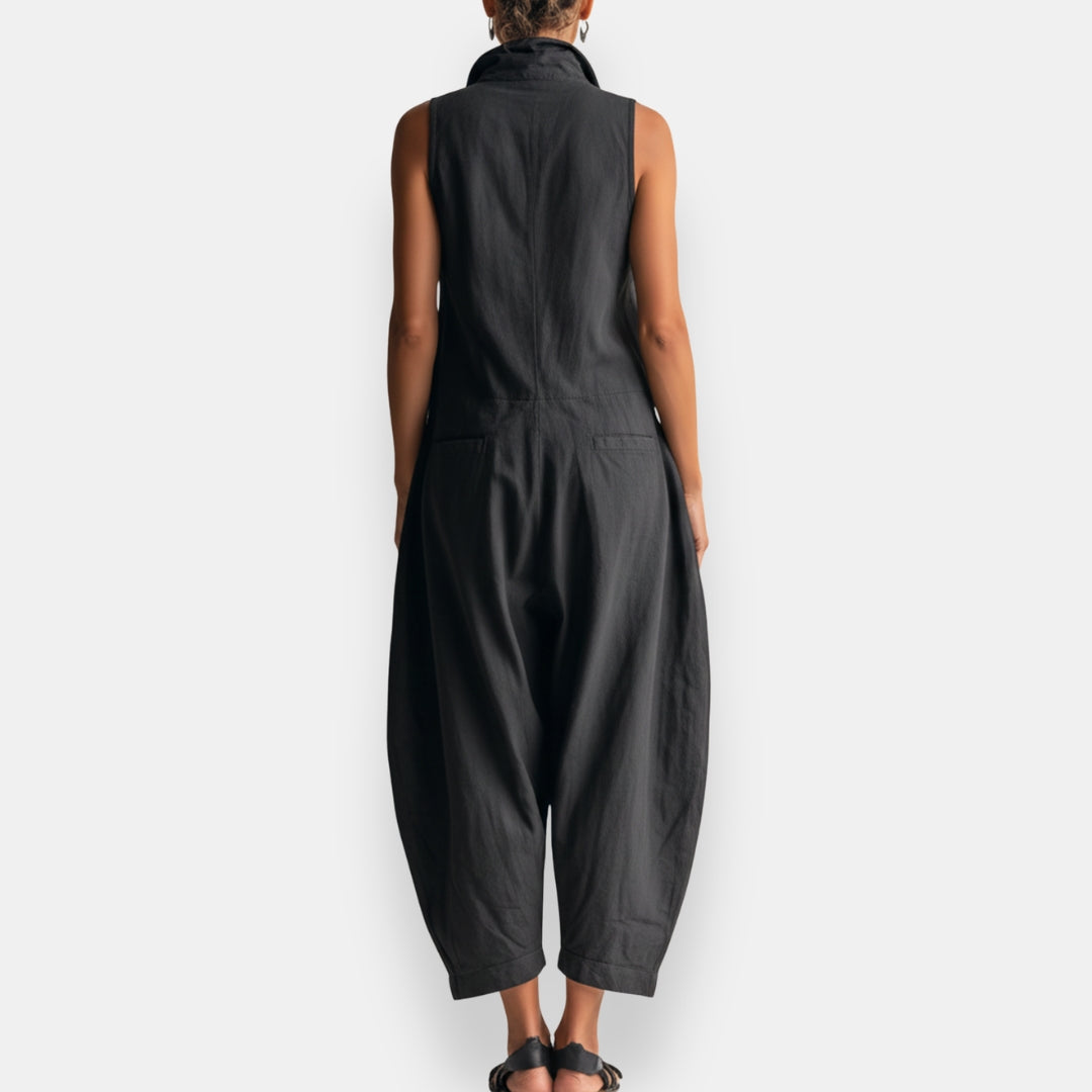 Victoria™ | Relaxed Utility Linen Jumpsuit
