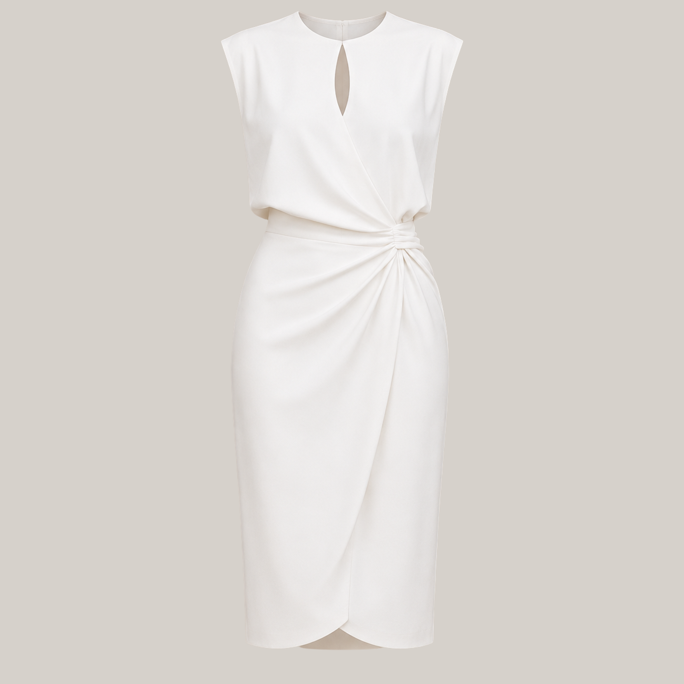 Aurélie | Gracefully Draped Midi Dress