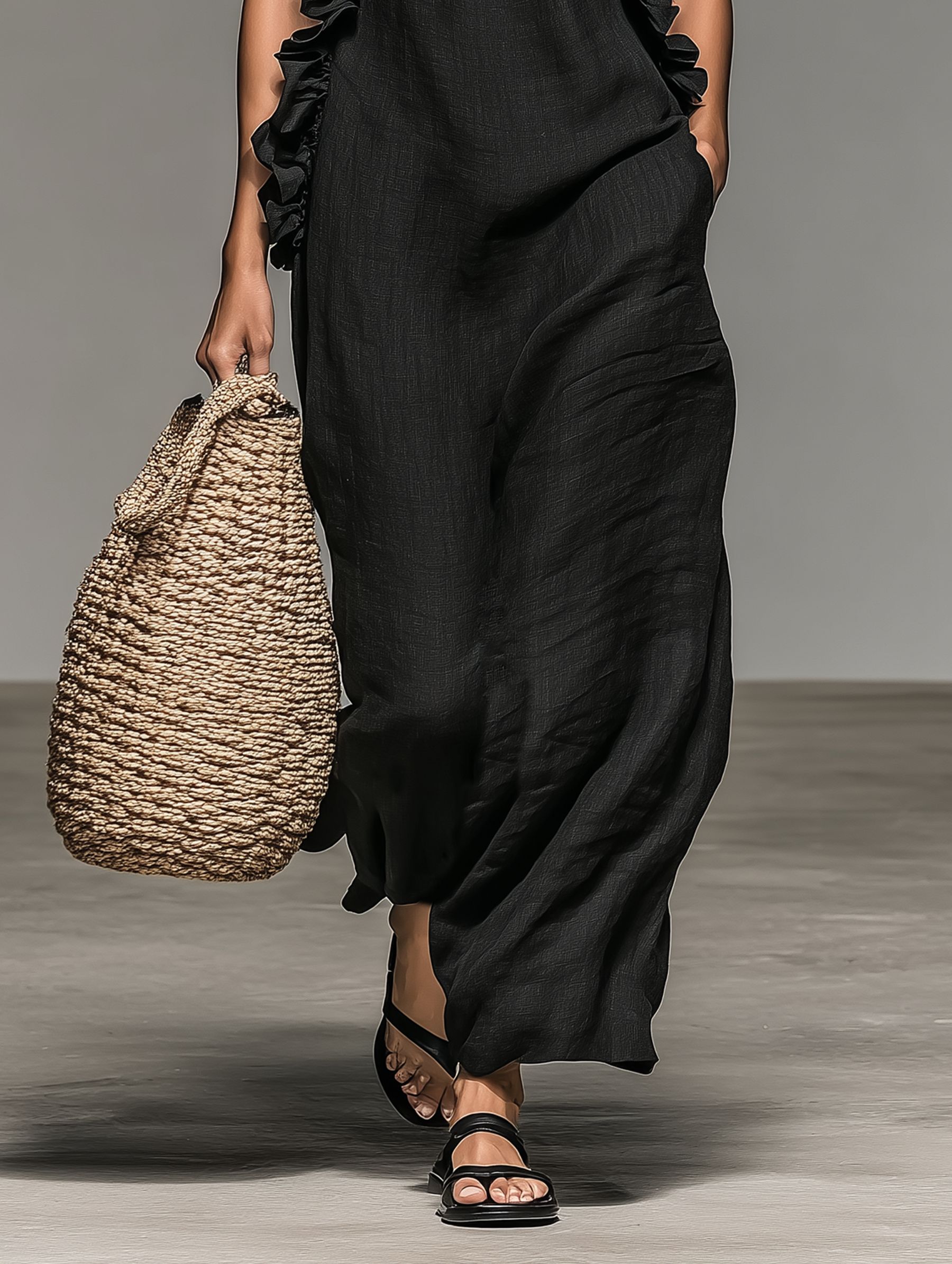 Céleste™ | Graceful Ruffle Maxi Dress