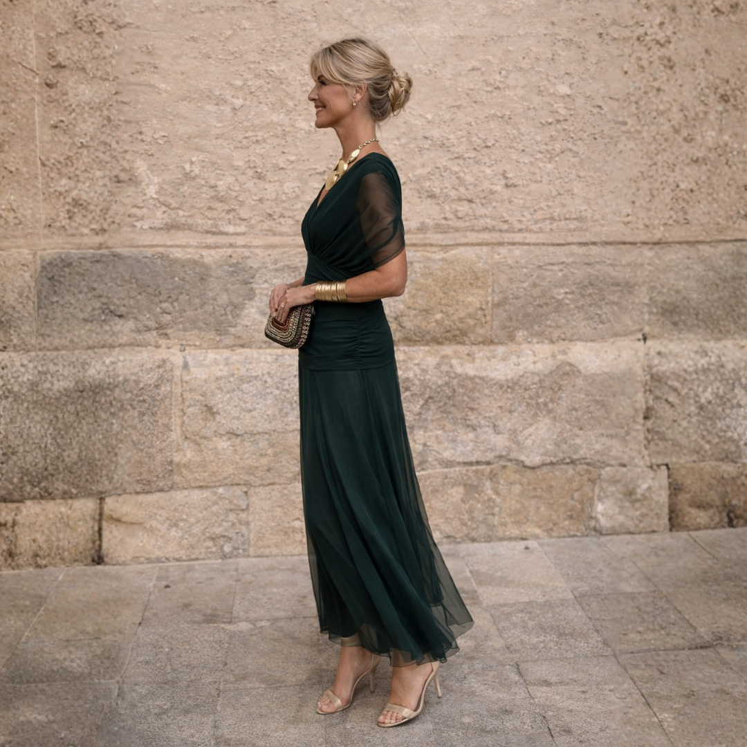 Vivienne™ | Elegant Grace Evening Maxi Dress
