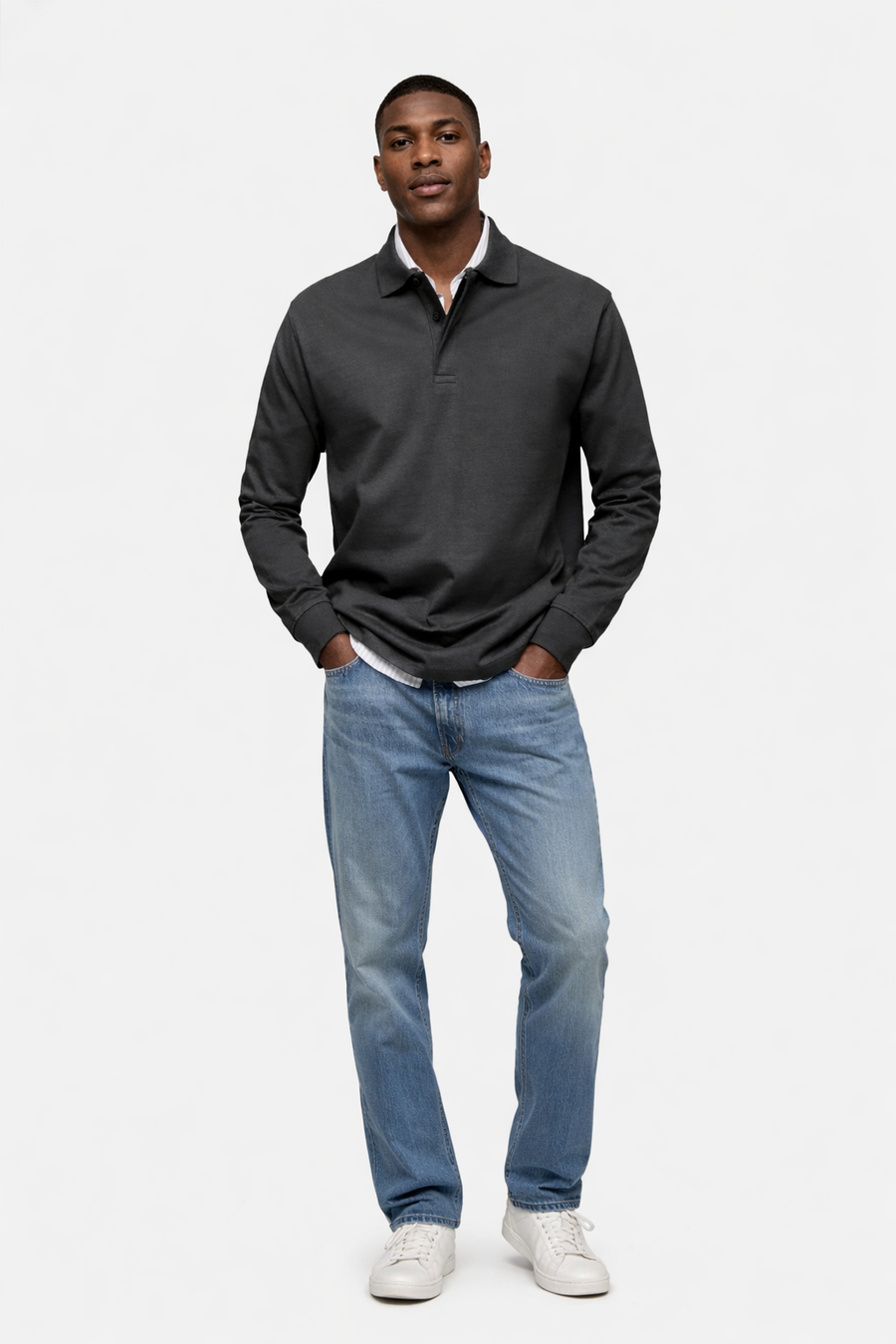 Lorenzo -  Luxury Long-Sleeve Polo