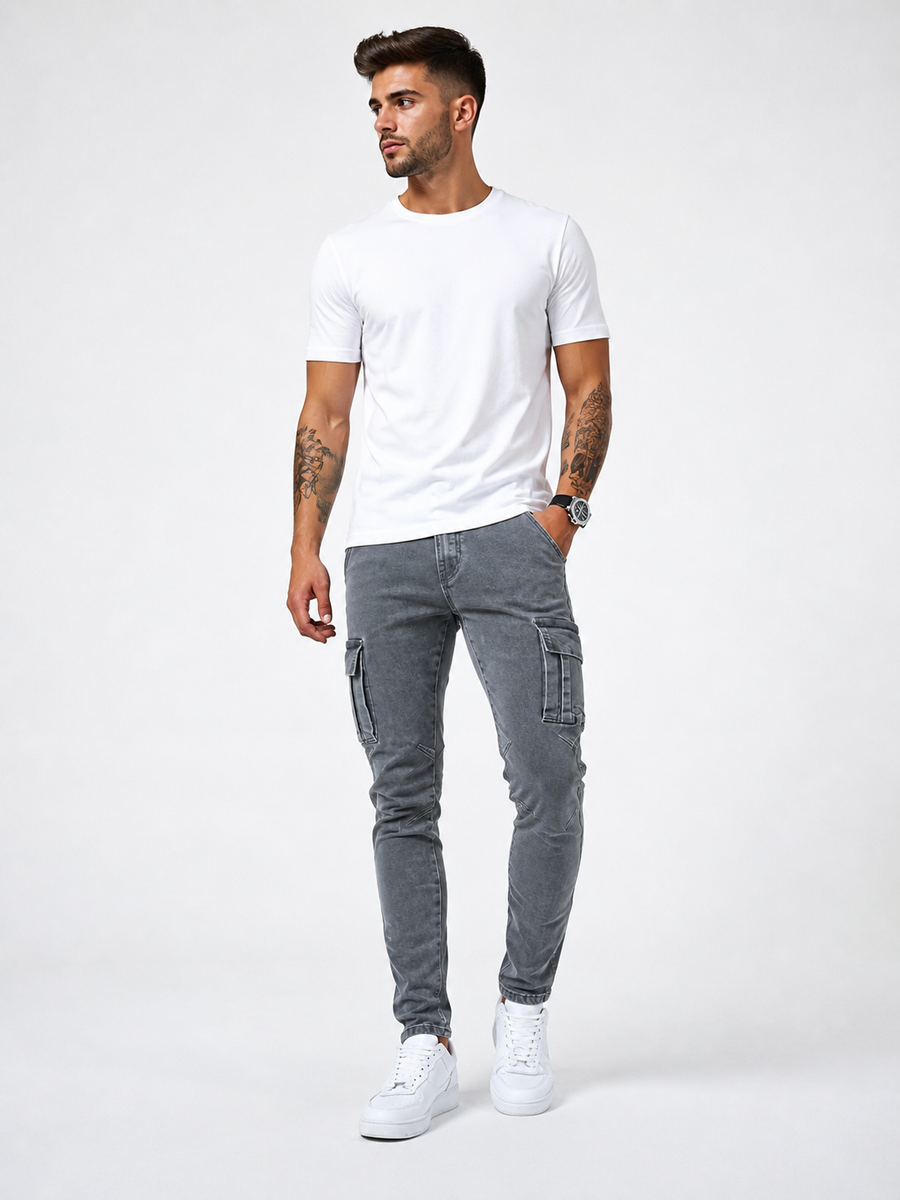 Dylan – Modern Slim Fit Cargo Jeans