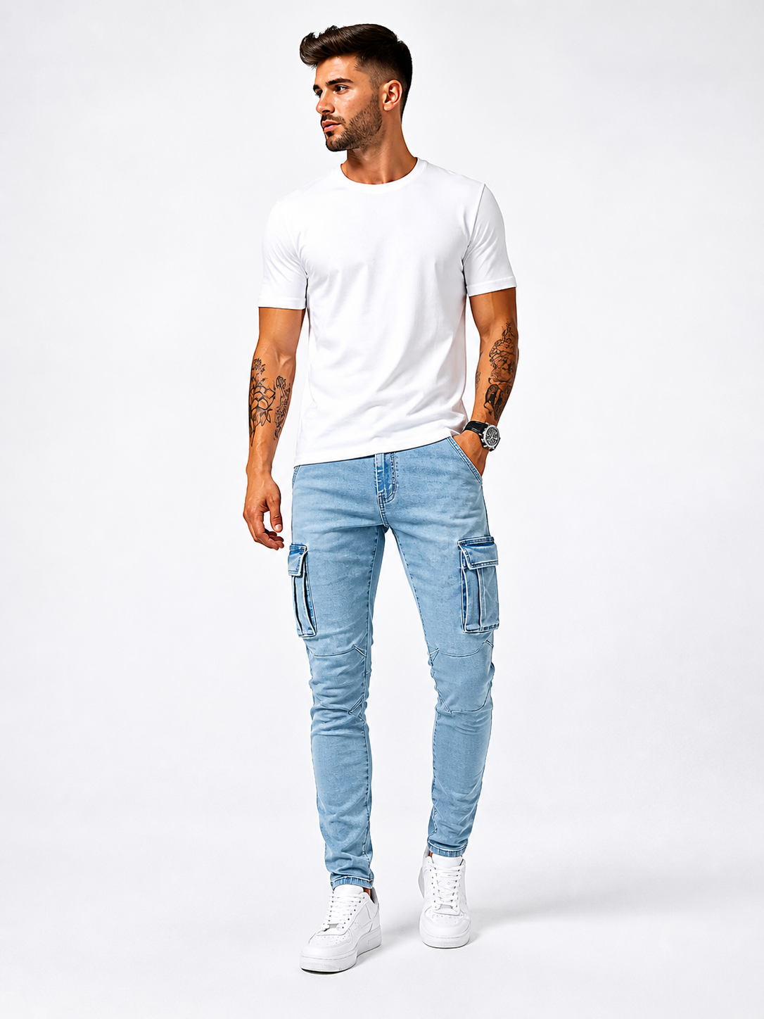 Dylan – Modern Slim Fit Cargo Jeans