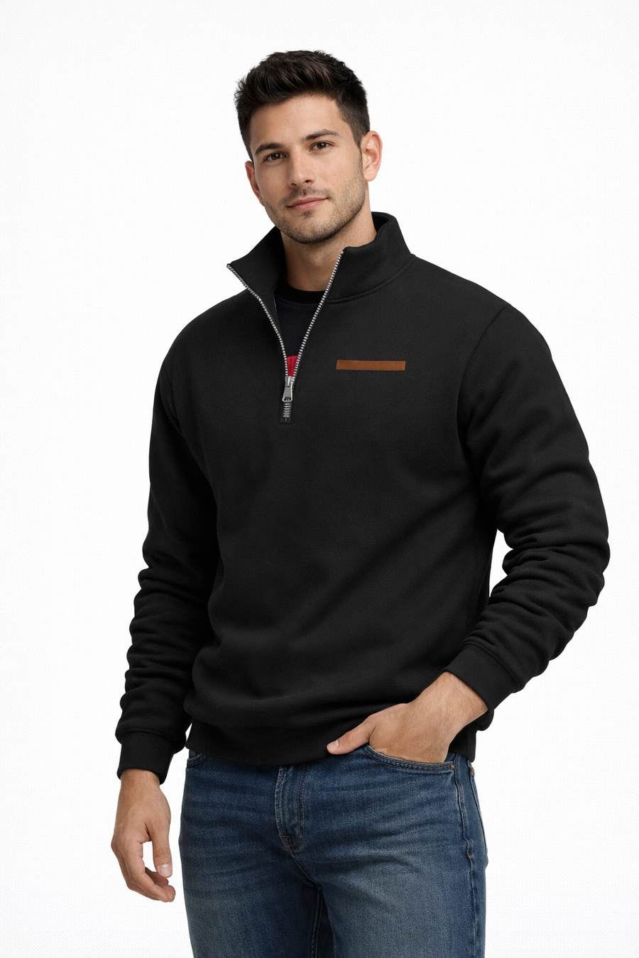 Timor | Clean Line Half-Zip Sweater