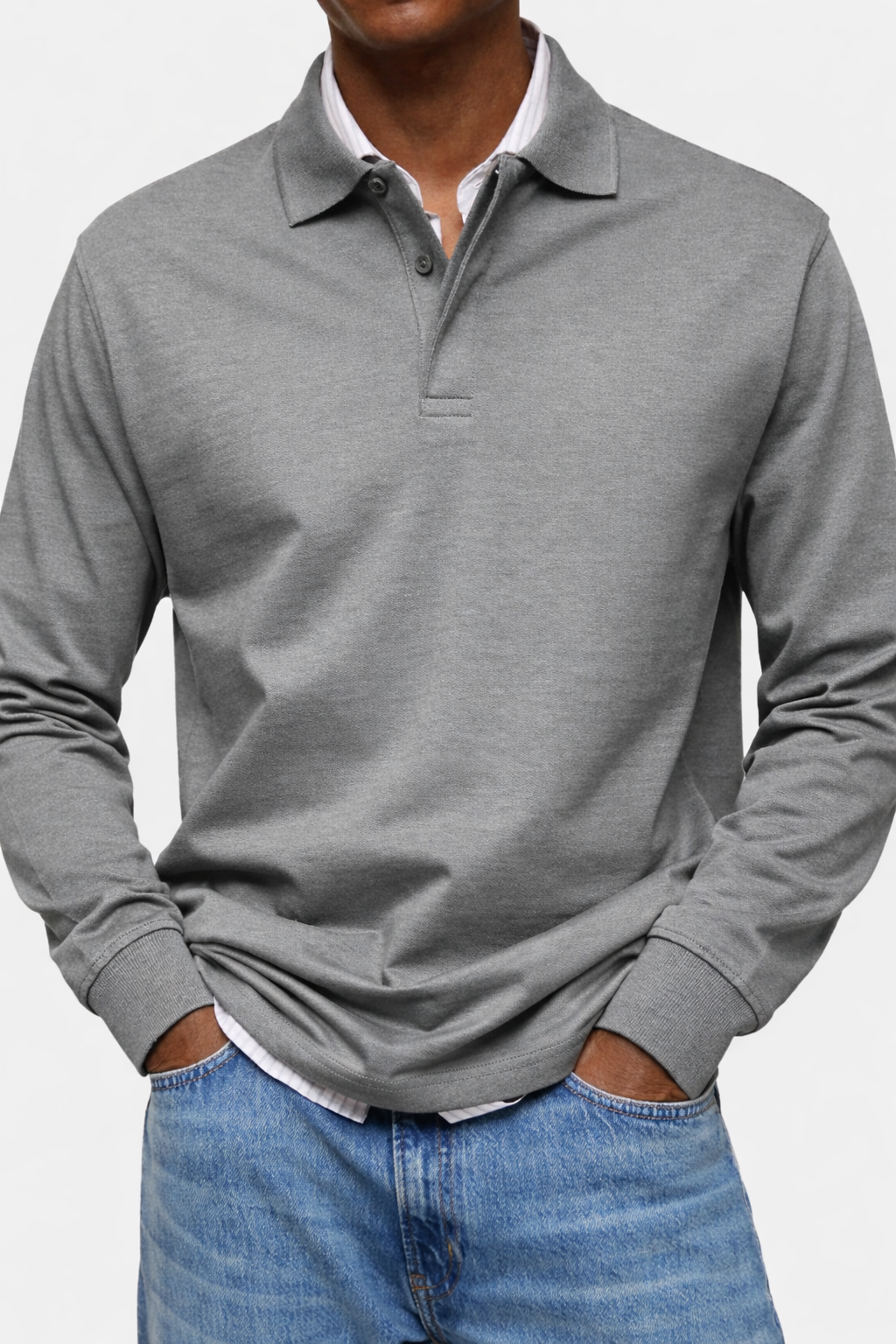 Lorenzo -  Luxury Long-Sleeve Polo