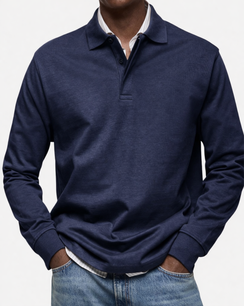 Lorenzo -  Luxury Long-Sleeve Polo