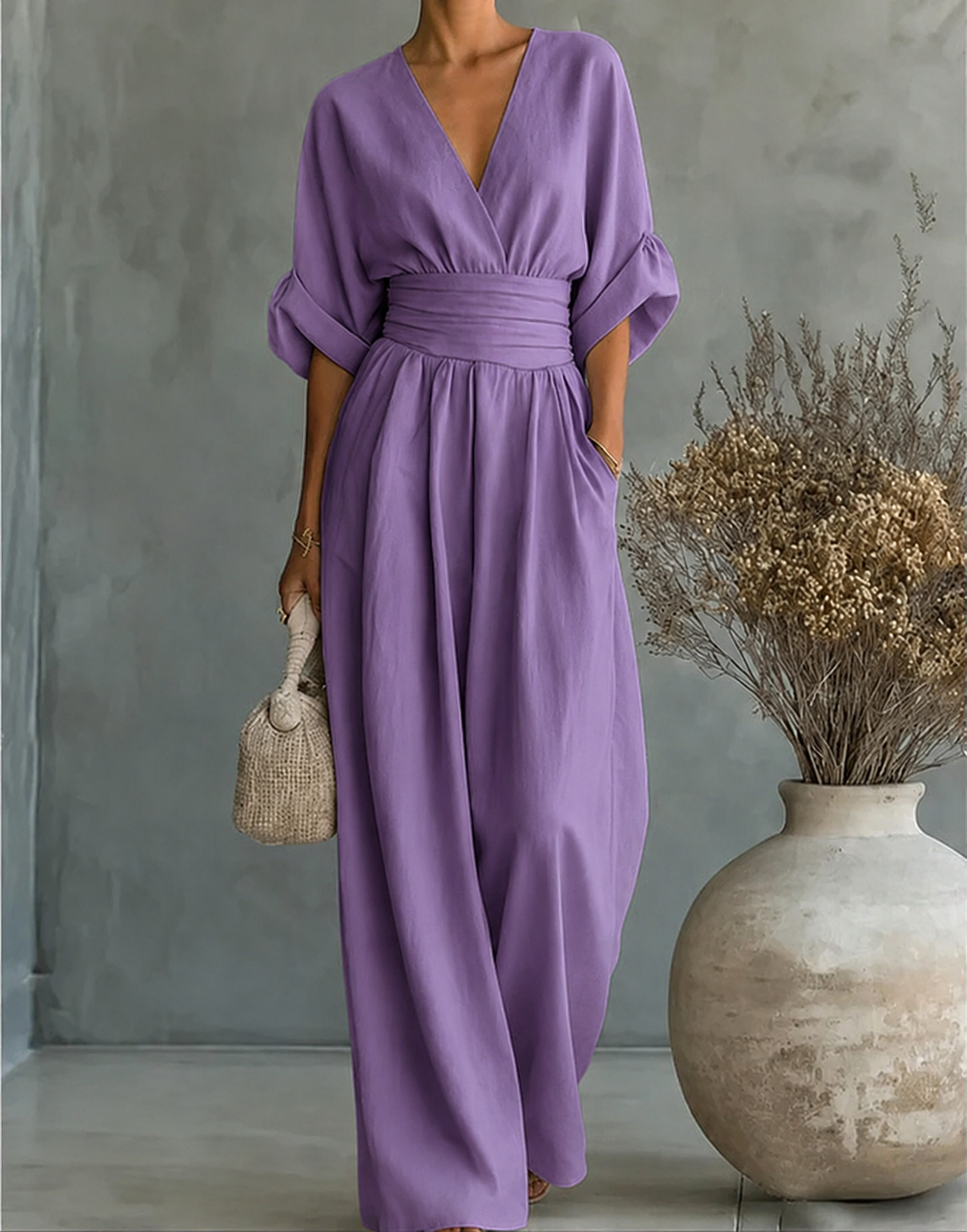 Élodie™ | Timeless Elegant Wide-Leg Jumpsuit