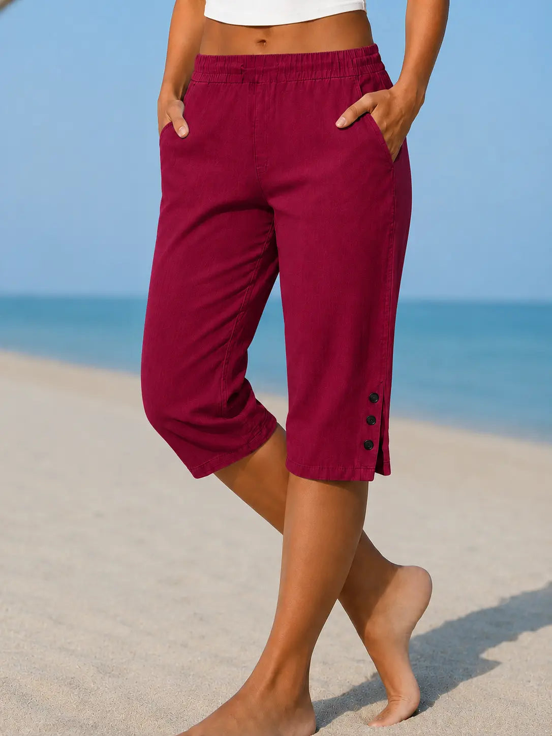 Olivia™ | Coastal Comfort Capri Pants
