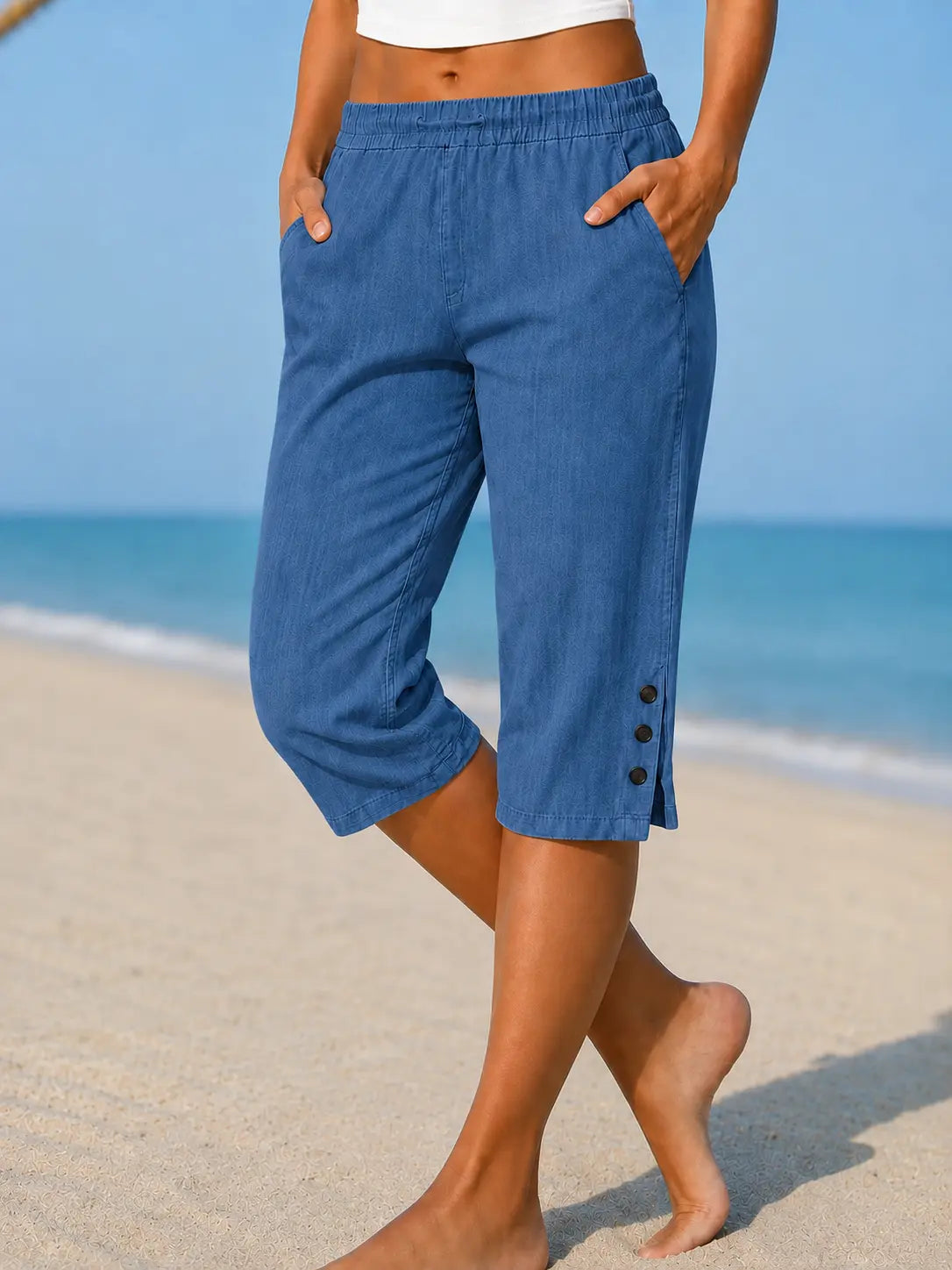 Olivia™ | Coastal Comfort Capri Pants
