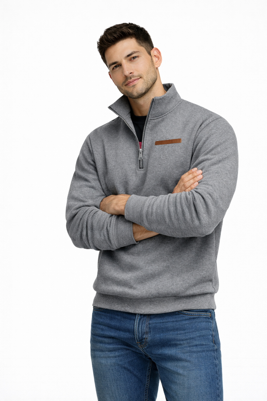 Timor | Clean Line Half-Zip Sweater