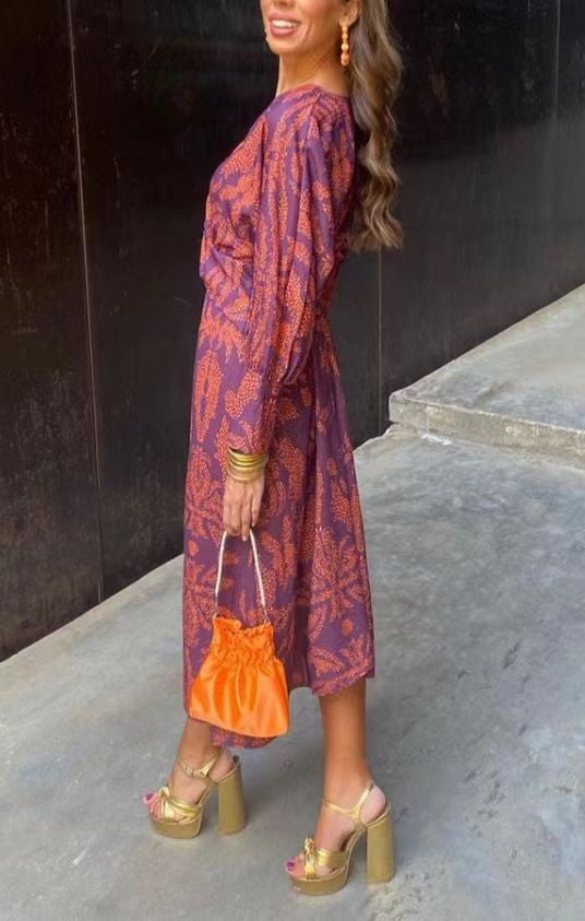 AURORA - Luxe Twist Midi Dress