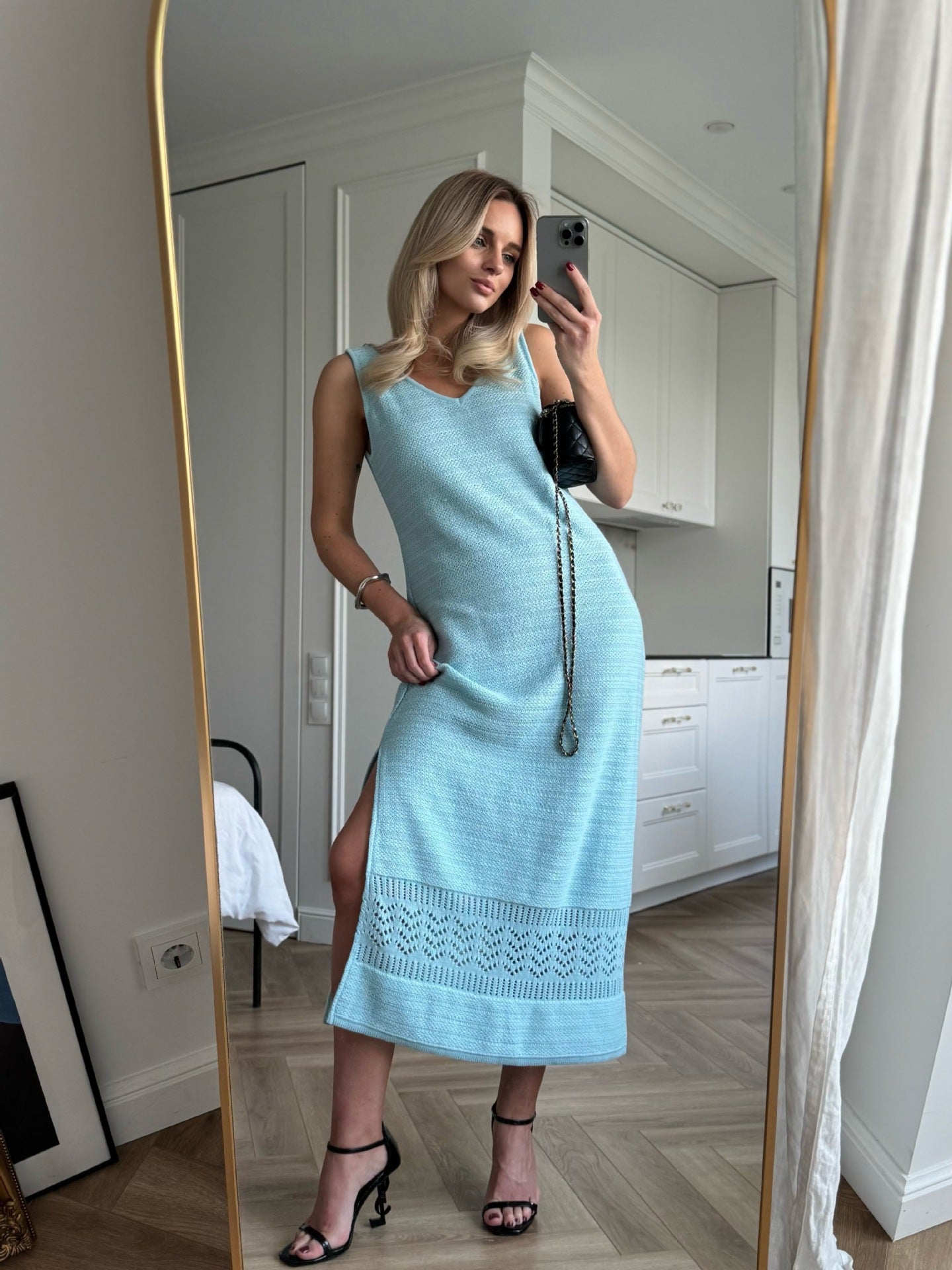 Élise | Timeless Knit Elegance Midi Dress