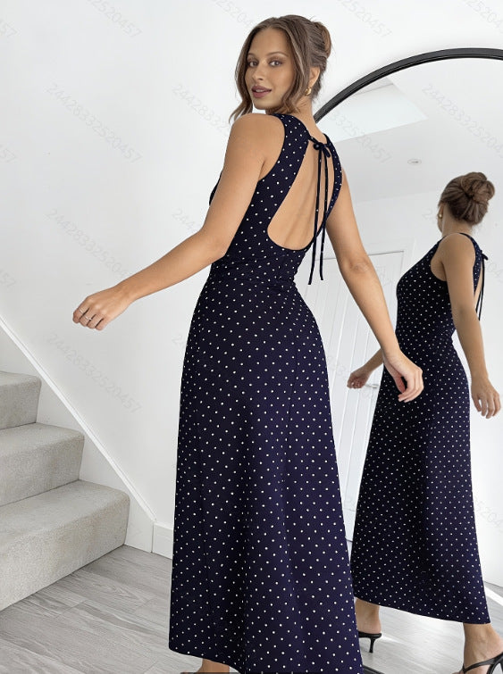 Vivienne™ | Timeless Polka Dot Maxi Dress