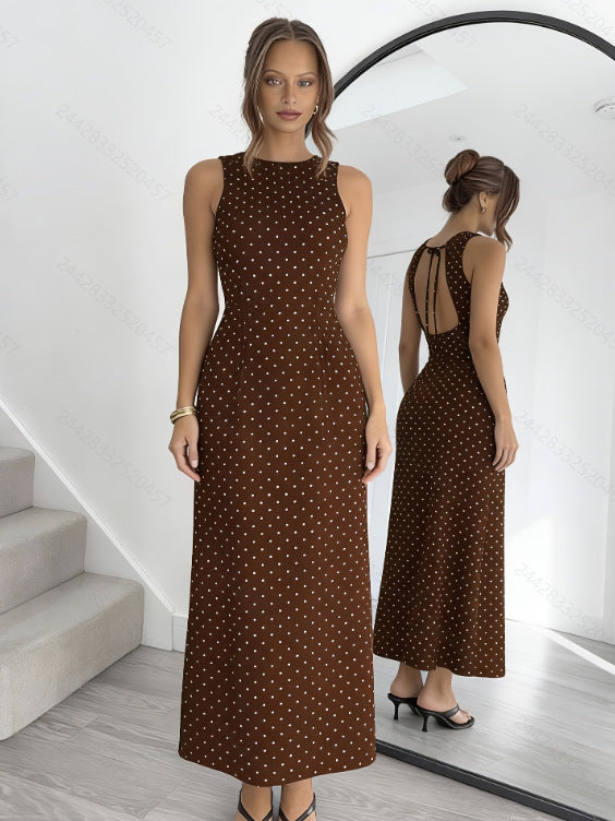 Vivienne™ | Timeless Polka Dot Maxi Dress