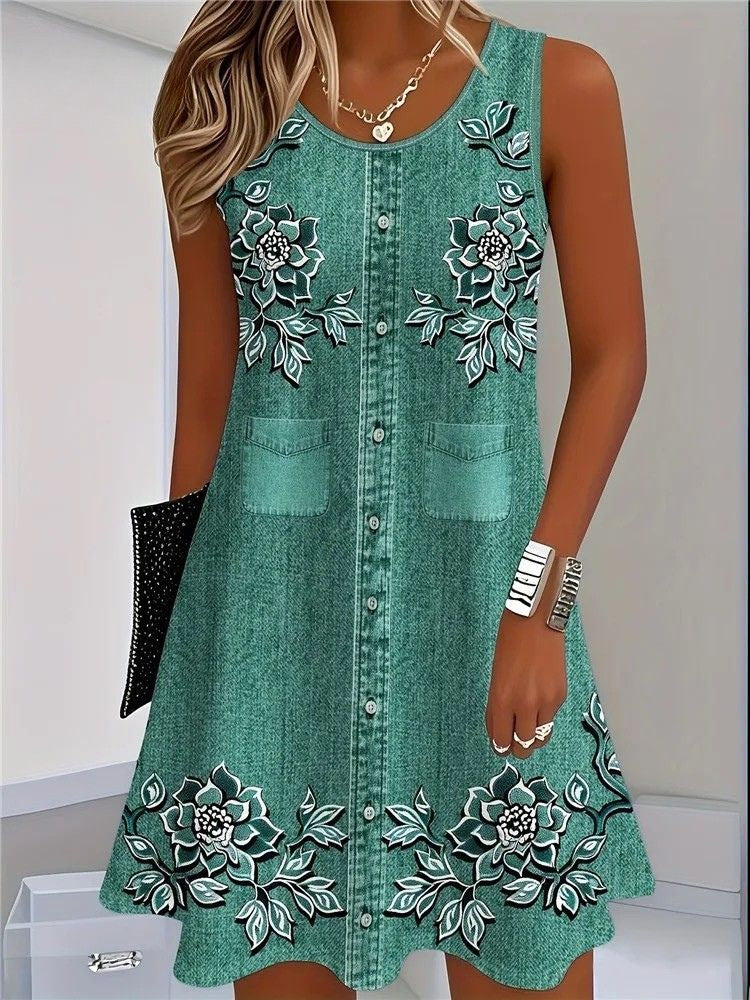 Jane - Soft Denim Dress