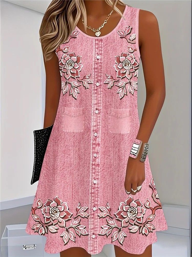 Jane - Soft Denim Dress