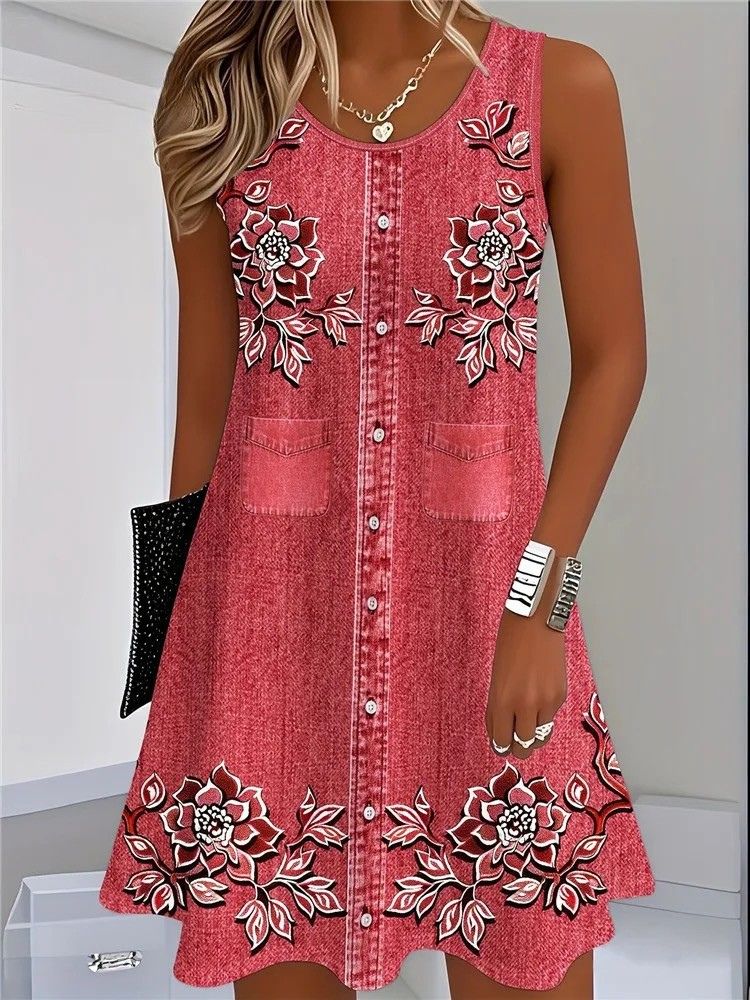 Jane - Soft Denim Dress