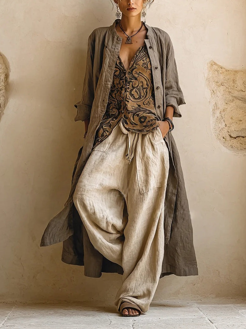 Colette | Timeless Linen Three-Piece Set
