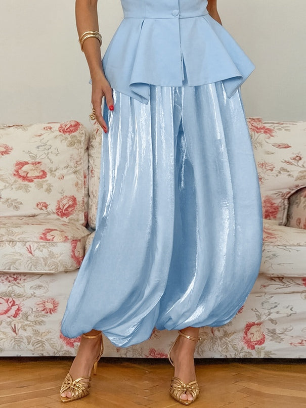 Lazy Comfortable Loose-fitting Lantern Pants