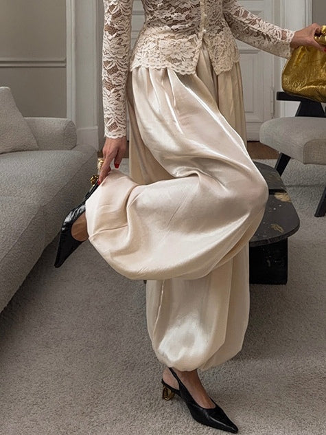 Lazy Comfortable Loose-fitting Lantern Pants