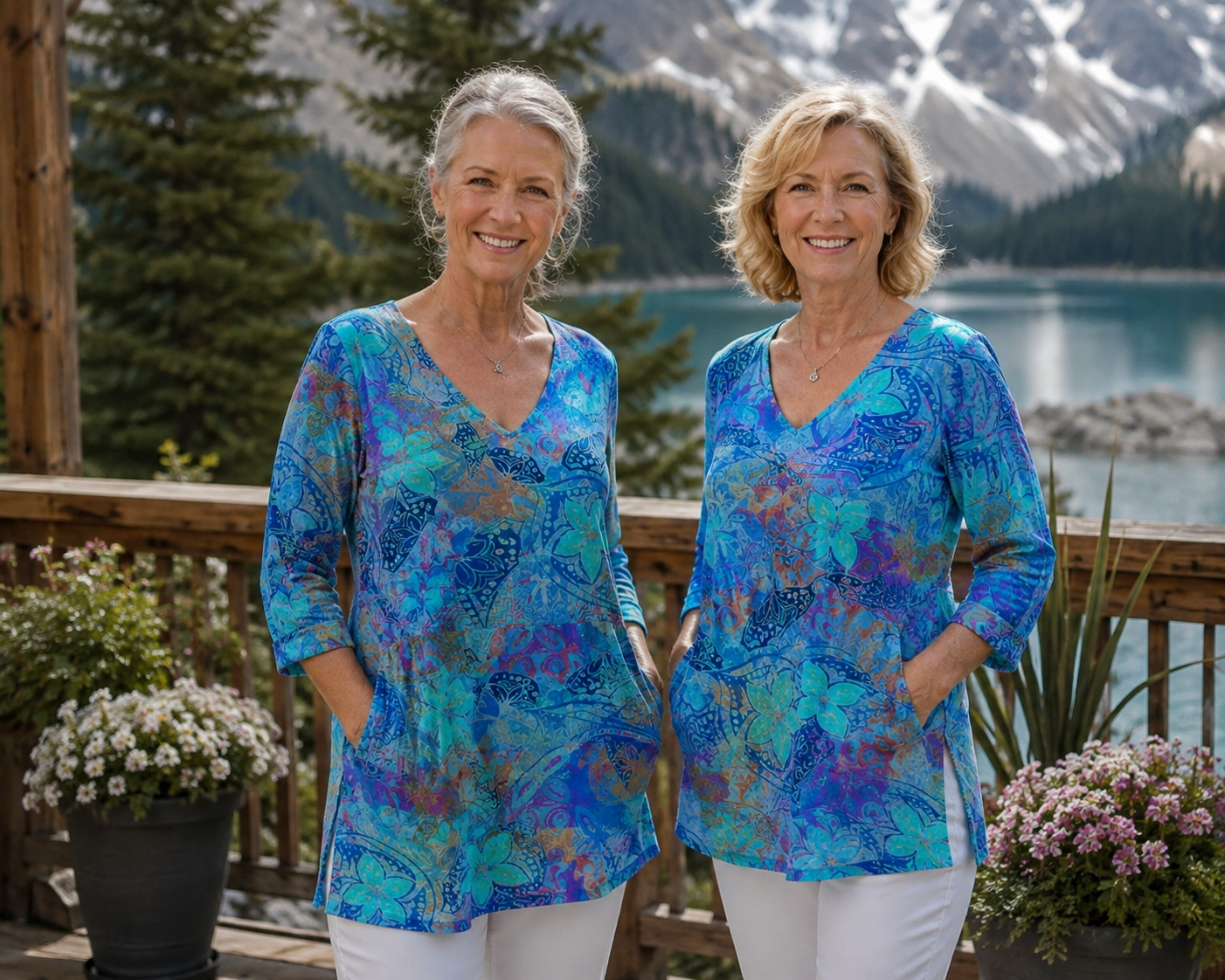 Océane™ | Ocean Bloom Tunic Dress