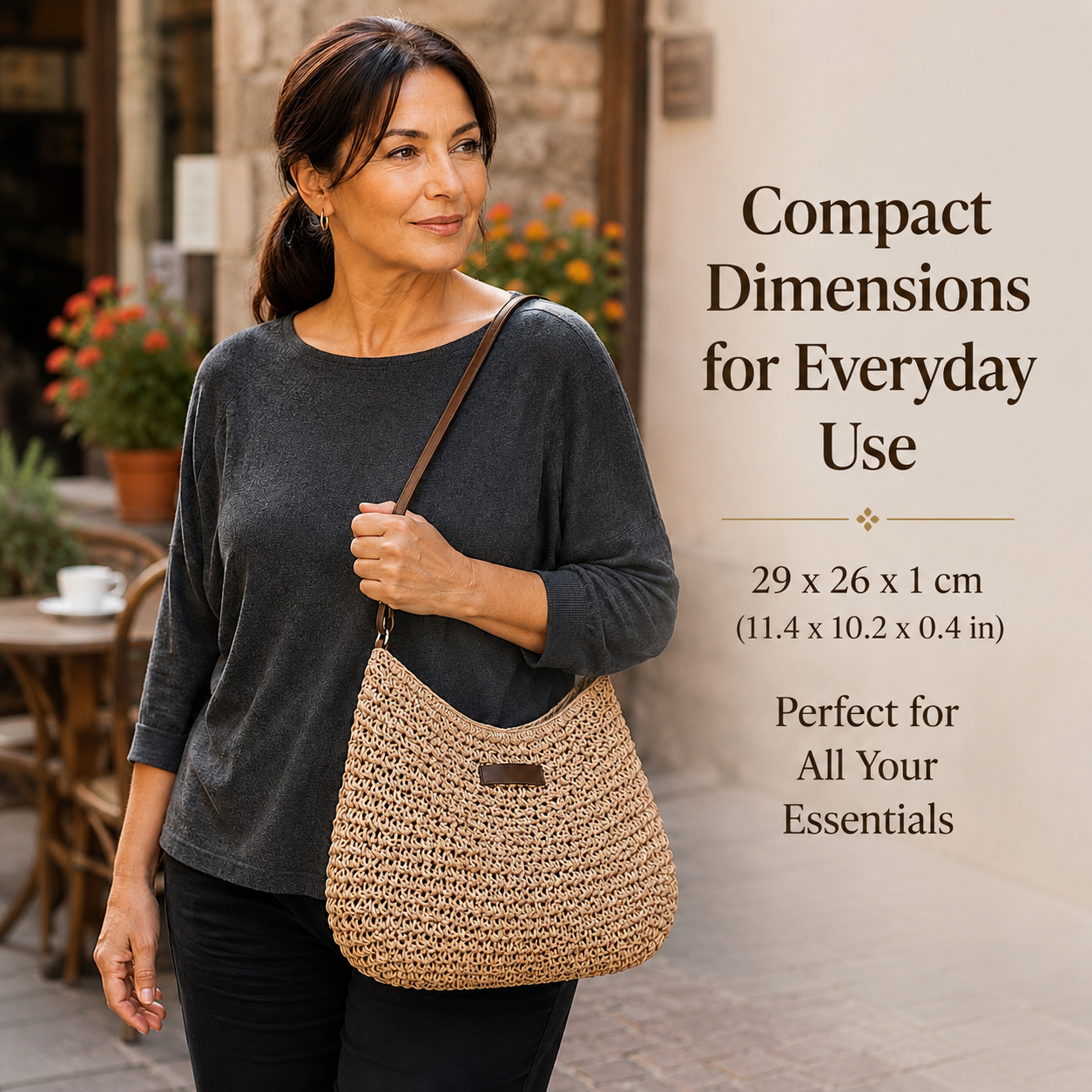 Sophie™ | Coastal Woven Shoulder Bag