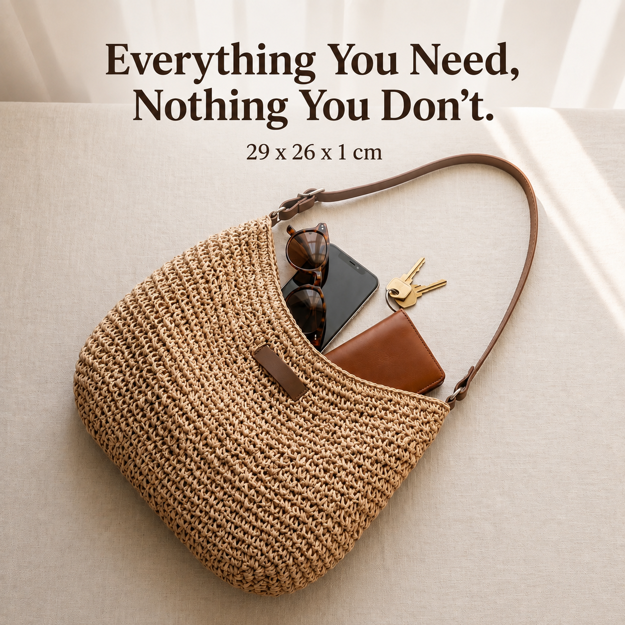 Sophie™ | Coastal Woven Shoulder Bag