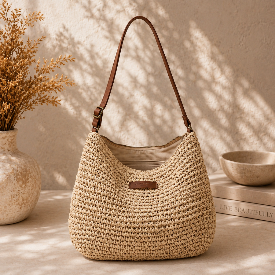 Sophie™ | Coastal Woven Shoulder Bag