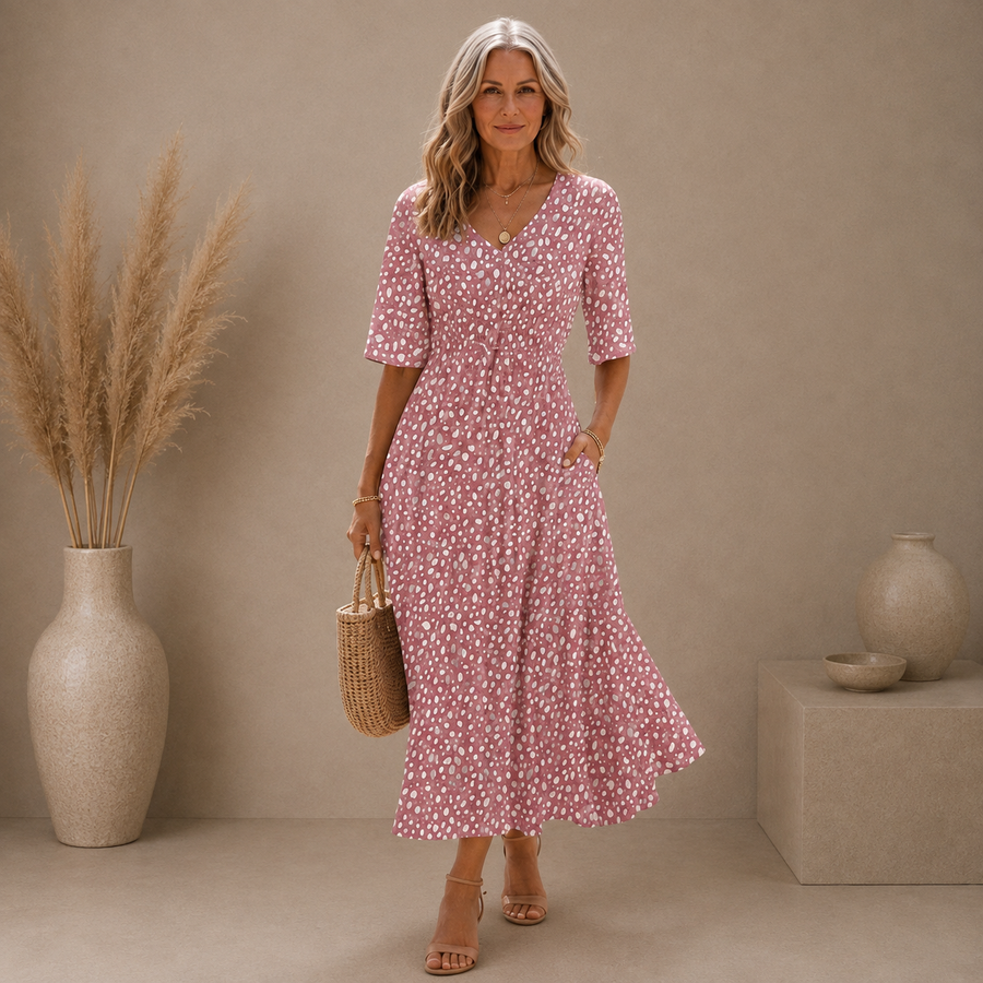 Sophie™ | Graceful Bloom Midi Dress
