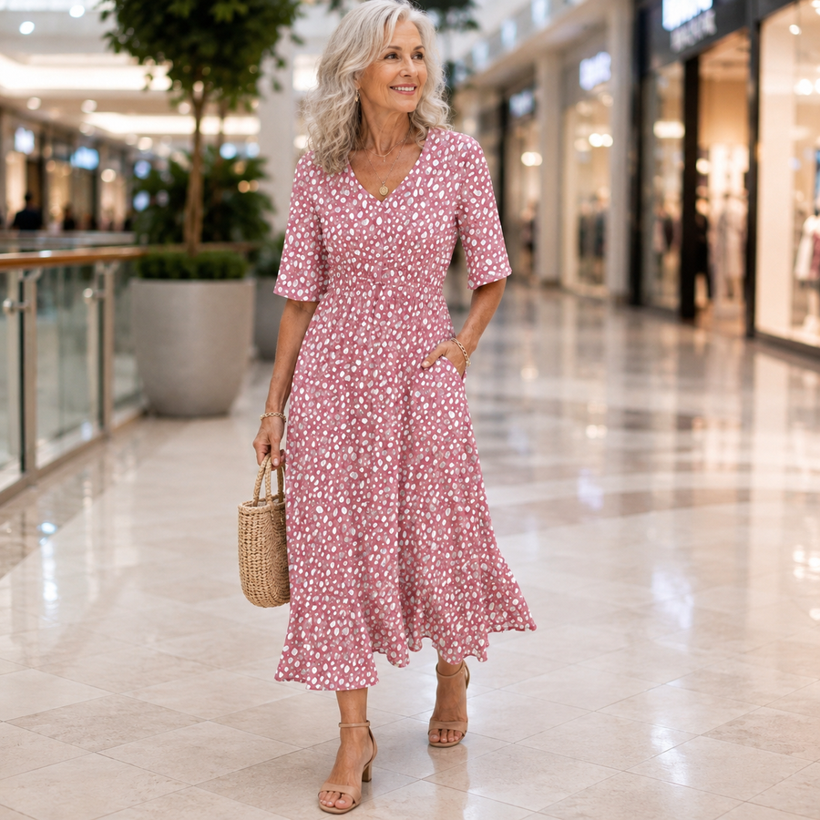 Sophie™ | Graceful Bloom Midi Dress